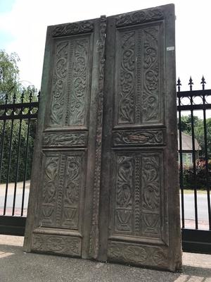 Doors en hand-carved wood , Egypt 19th century