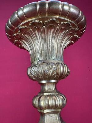 Exceptional Candle Holders en Bronze Gilt, Belgium  19 th century ( Anno 1865 )