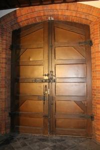 Exceptional Church Doors.  en Oak wood, Belgium 19th century / 1905