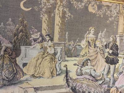 Gobelins / Tapestry en Oak Frames, Belgium 20th Century