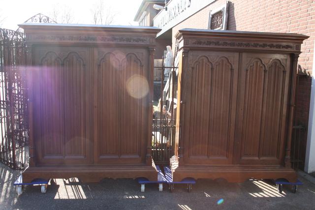 Pair gothic Cabinets