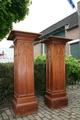 Statue Stands style gothic en WOOD OAK, Belgium 19th century