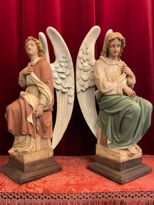 Angels style Gothic - style en Wood , Germany 19 th century ( Anno 1890 )