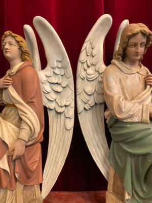 Angels style Gothic - style en Wood , Germany 19 th century ( Anno 1890 )