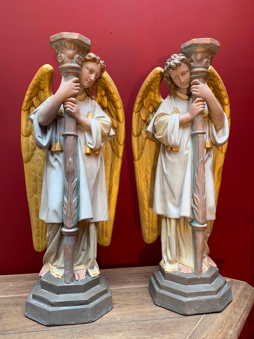 Pair Gothic - style Angels