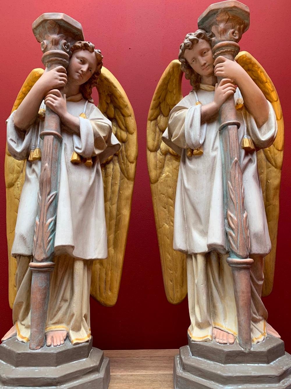 Pair Gothic - style Angels