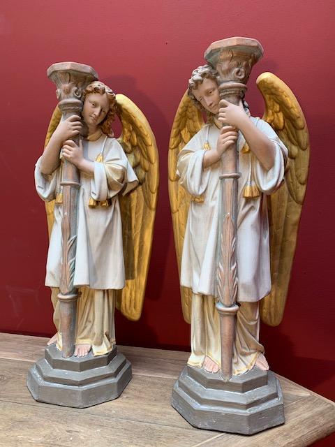 Pair Gothic - style Angels