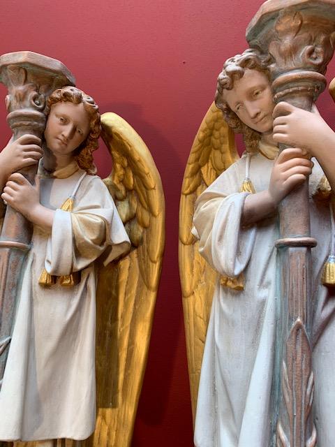 Pair Gothic - style Angels