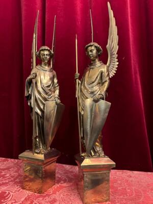 Angels  style Gothic - Style en Bronze, Belgium  19 th century ( Anno 1865 )