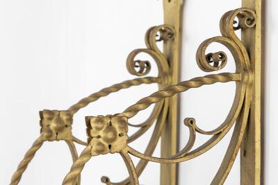 Antique Wall-Mounted Hangers For 'Eternal Lights' style Gothic - Style en Brass / Bronze / Gilt, Belgium  19 th century