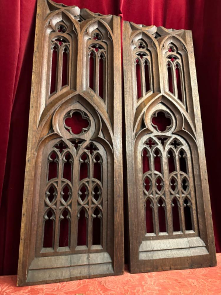 Pair Gothic - Style Architectural Ornaments