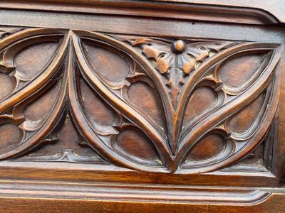 Bishop Seats  style Gothic - style en Walnut wood , France 19 th century