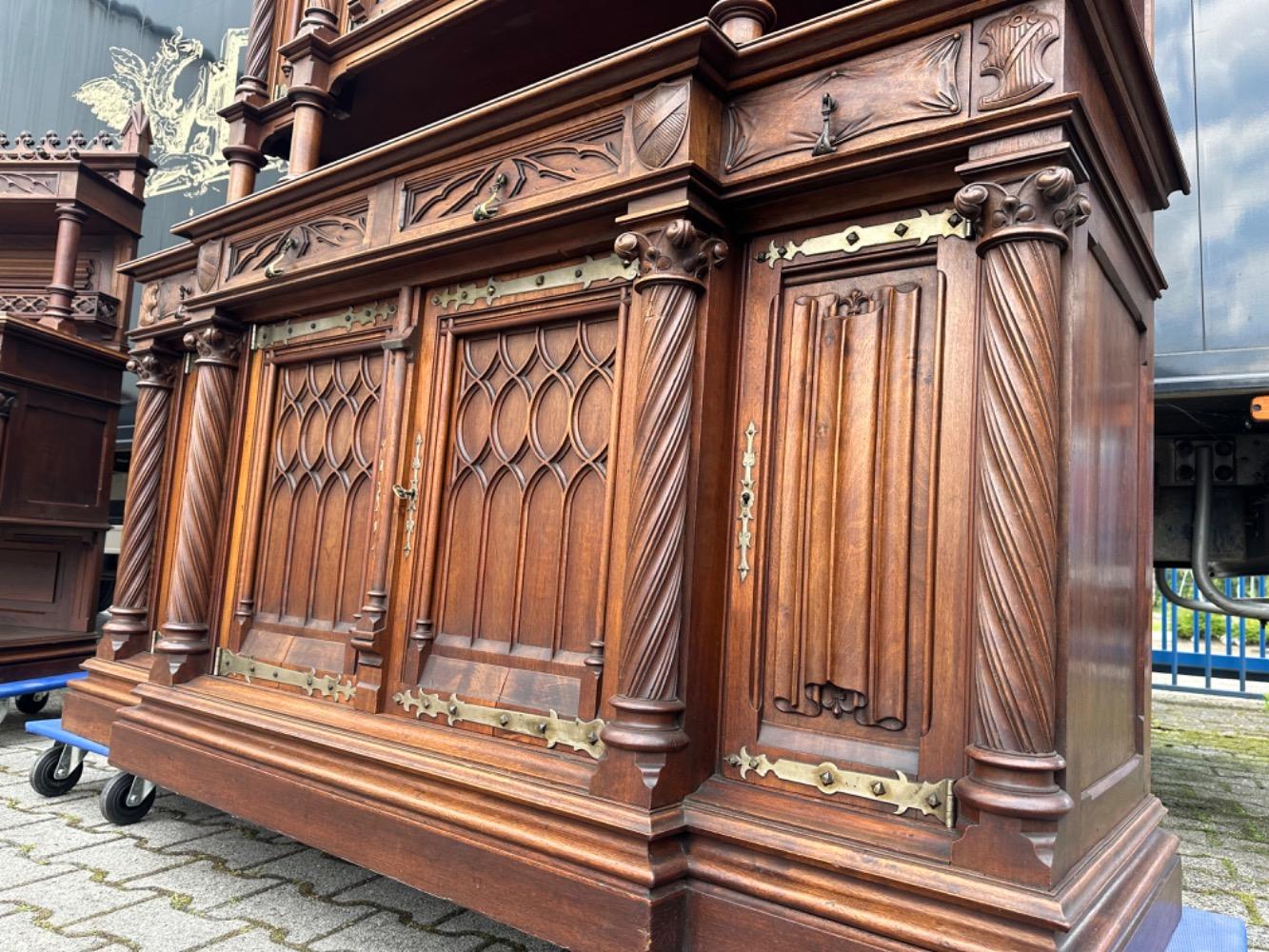Pair Gothic - style Cabinets