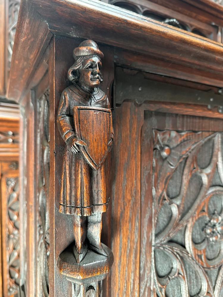 Pair Gothic - Style Cabinets