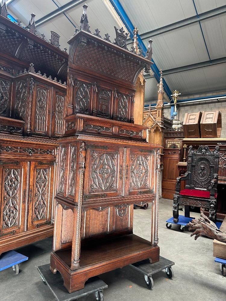 Pair Gothic - Style Cabinets