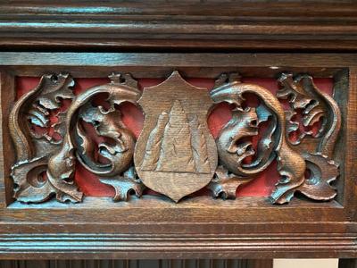 Cabinets  style Gothic - Style en Oak wood, Belgium 20 th century