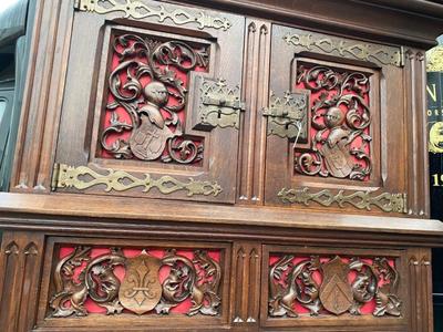 Cabinets style Gothic - Style en Wood, BELGIUM 19 th century