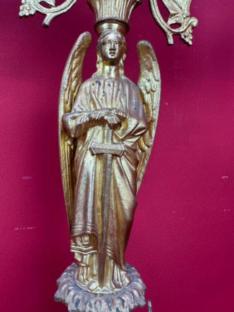 Pair Gothic - Style Candle Holders