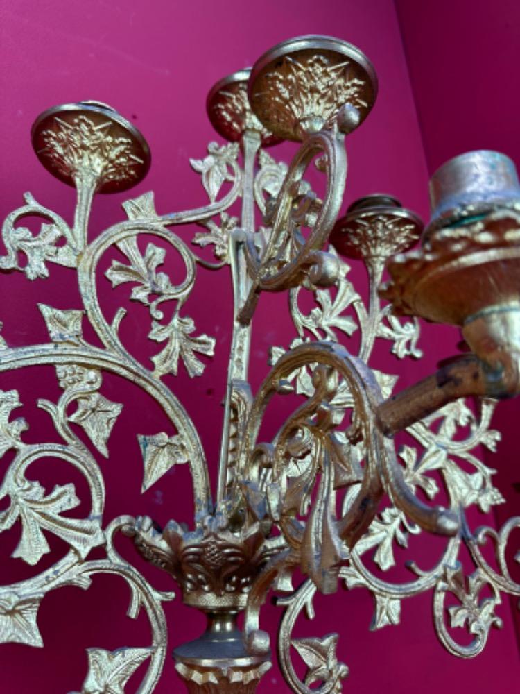 Pair Gothic - Style Candle Holders