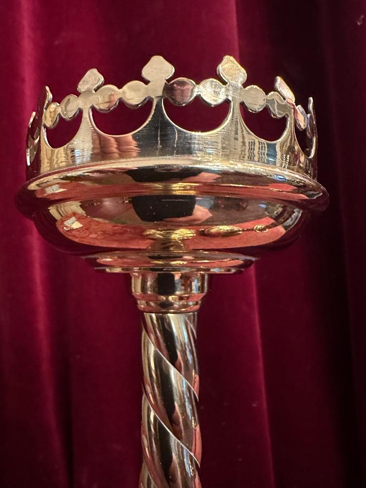Pair Gothic - Style Candle Holders