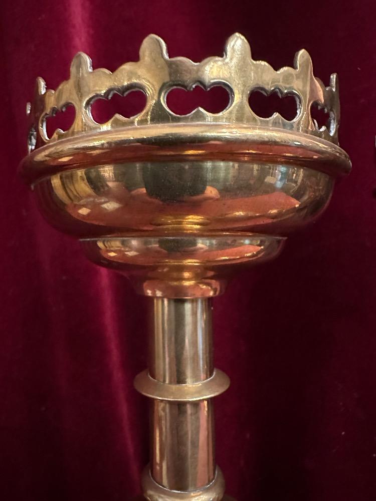 Pair Gothic - Style Candle Holders