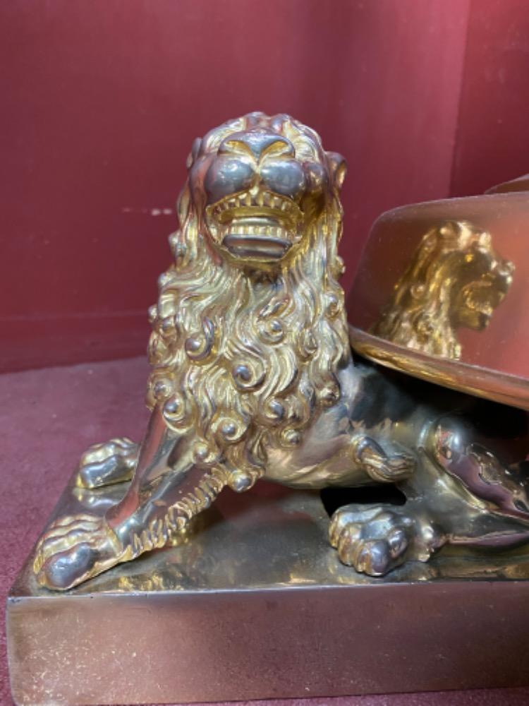 Pair Gothic - style Candle Holders By Bourdon