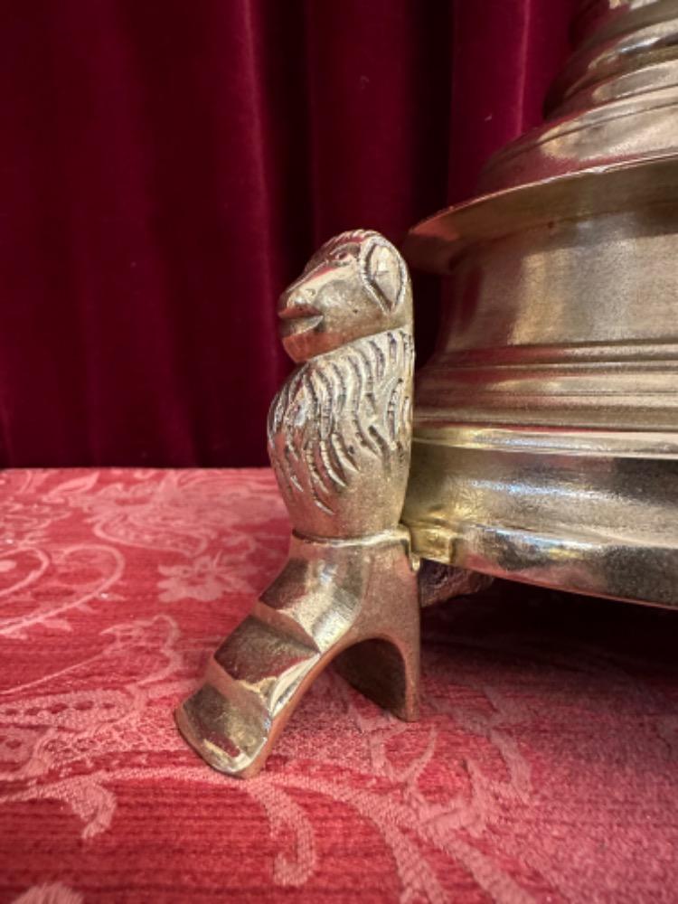 Pair Gothic - Style Candle Holders Measures Without Pin