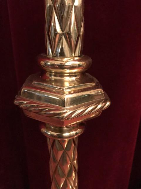 Pair Gothic - style Candle Sticks