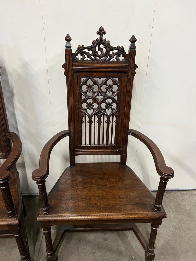 Pair Gothic - Style Chairs
