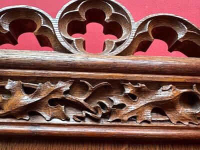 Chairs style Gothic - Style en Oak wood, Belgium  19 th century