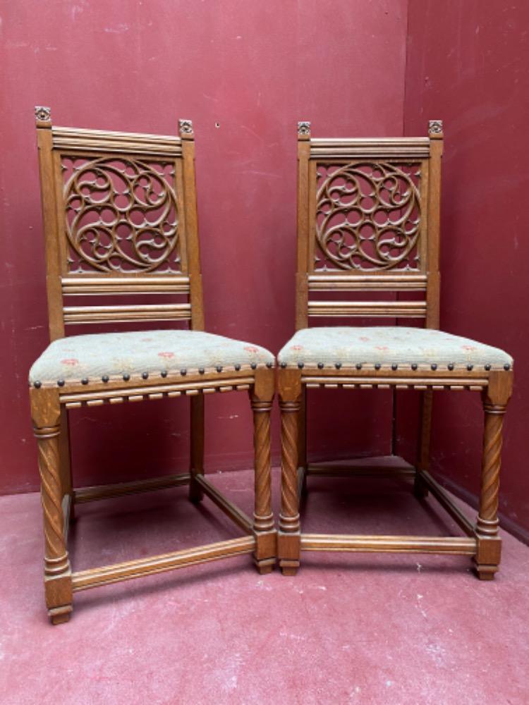 Pair Gothic - style Chairs