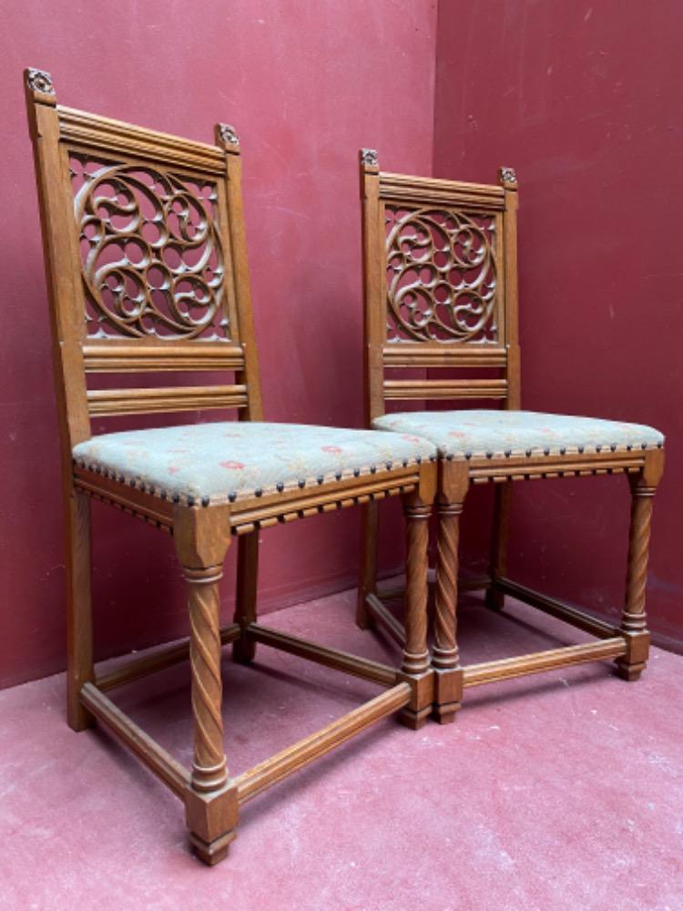 Pair Gothic - style Chairs