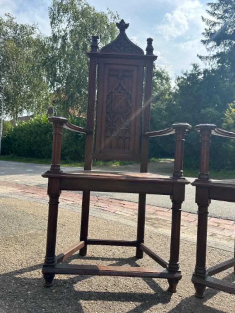 Pair Gothic - Style Chairs