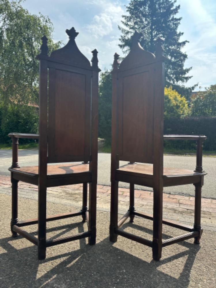 Pair Gothic - Style Chairs