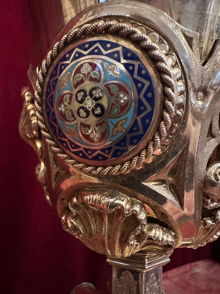 Pair Gothic - Style Chalice & Ciborium