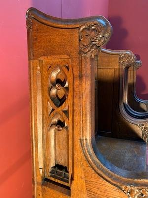 Choir - Stalls style Gothic - style en Oak Wood, England 19 th century