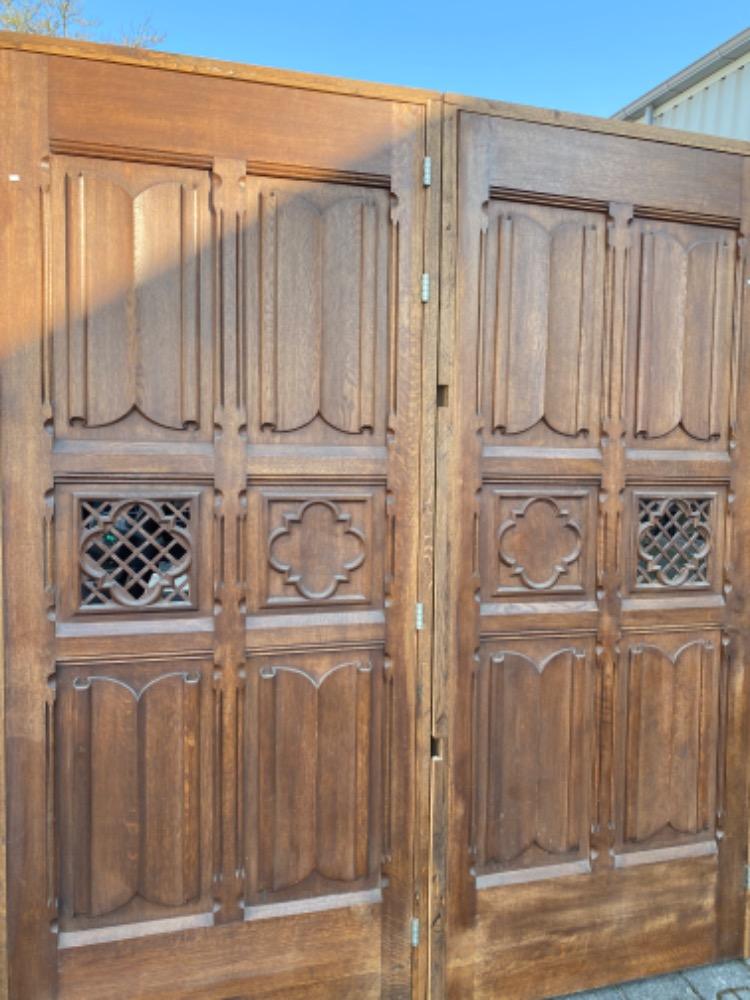 Pair  Gothic - style Church Doors