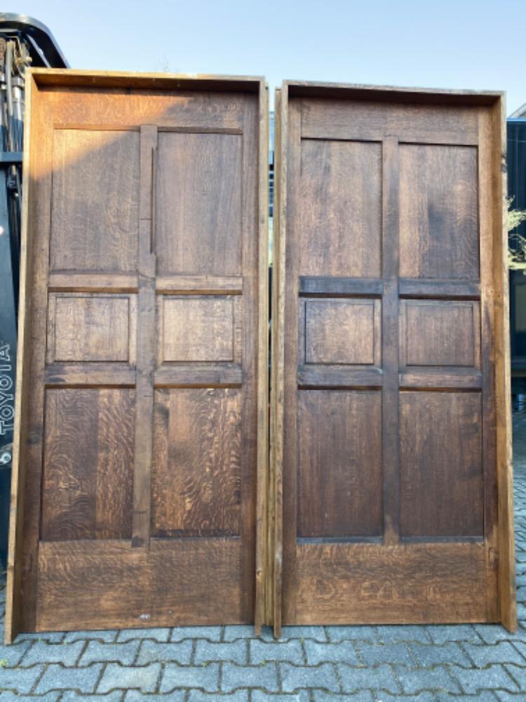 Pair  Gothic Style Church Doors.