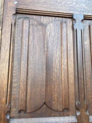 Church Doors. style Gothic Style en Oak wood, BELGIUM  19 th century