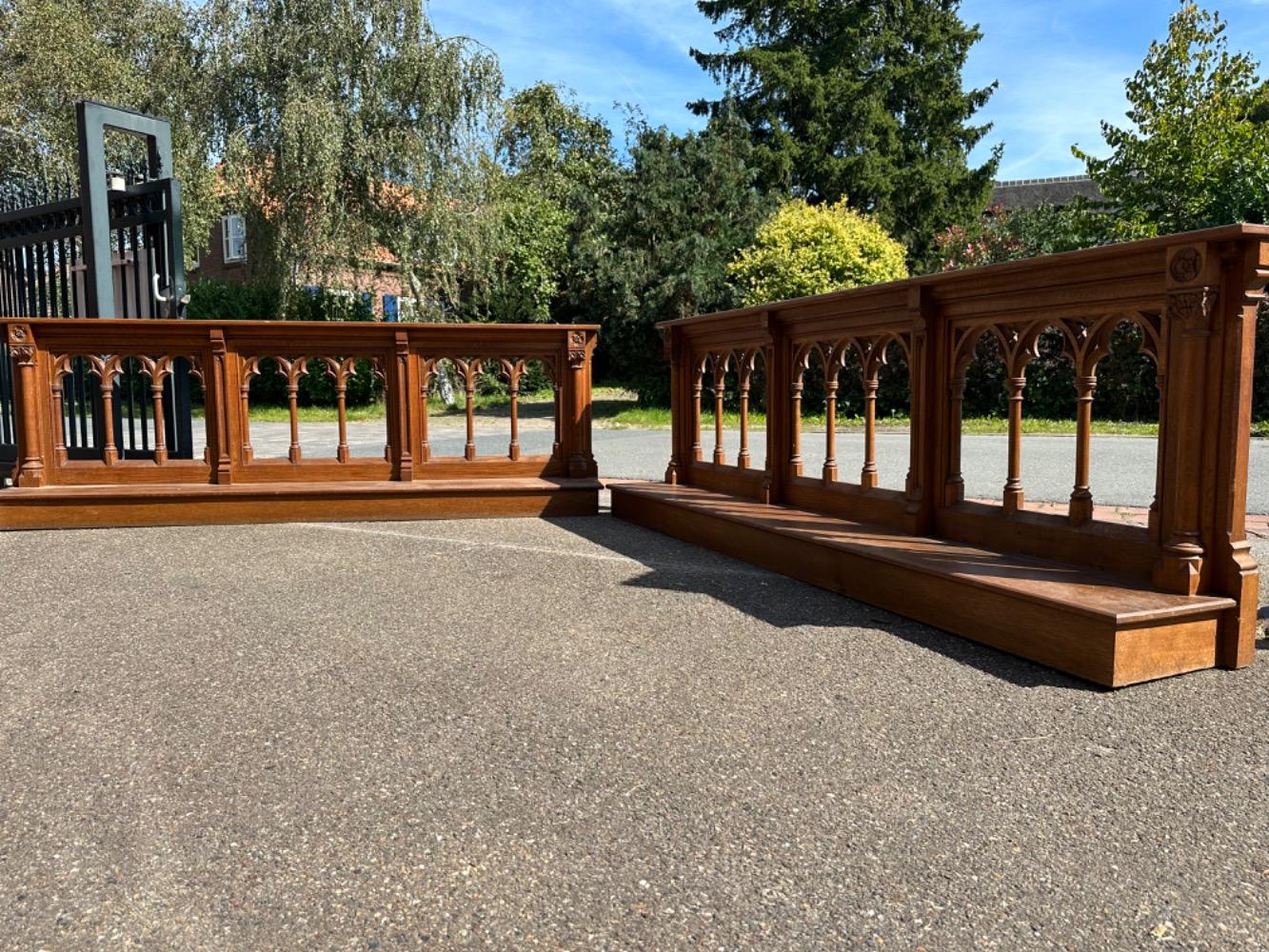 Pair Gothic - Style Communion Rails