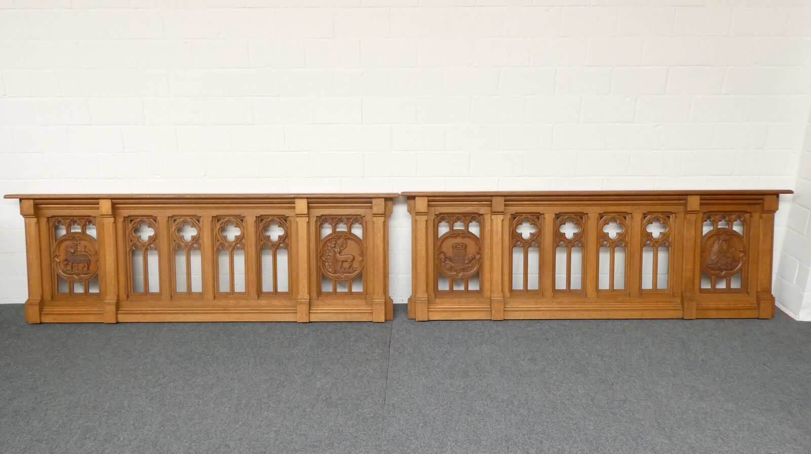 Pair Gothic - Style Communion Rails