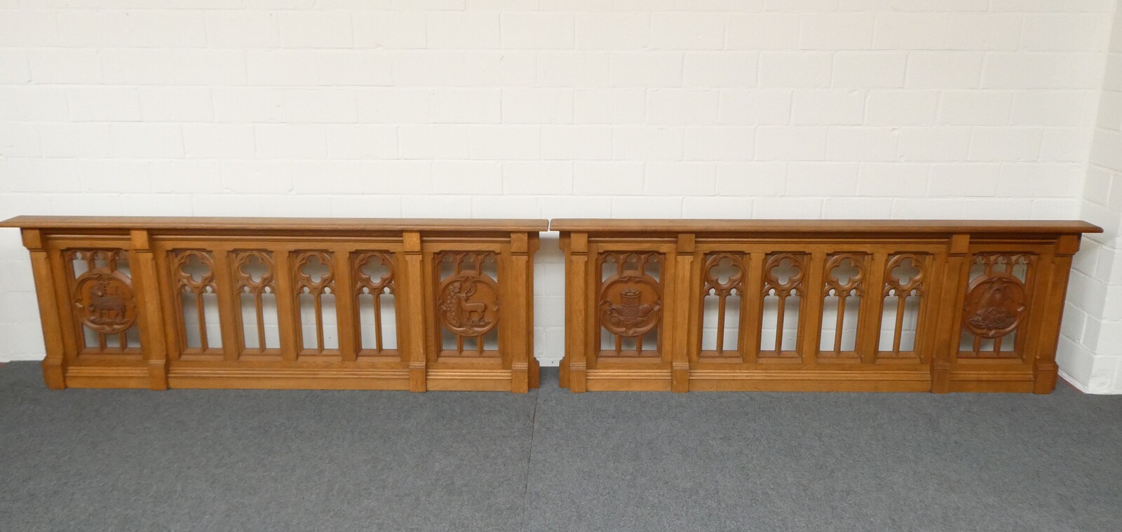 Pair Gothic - Style Communion Rails Expected !