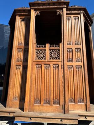 Confessionals  style Gothic - Style en Oak wood, Belgium  19 th century