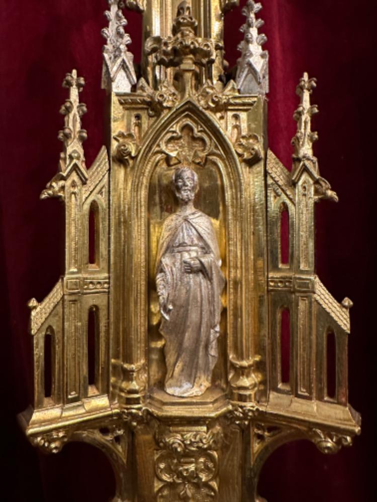 Pair Gothic - Style Exceptional Candle Holders 106 Cm High !