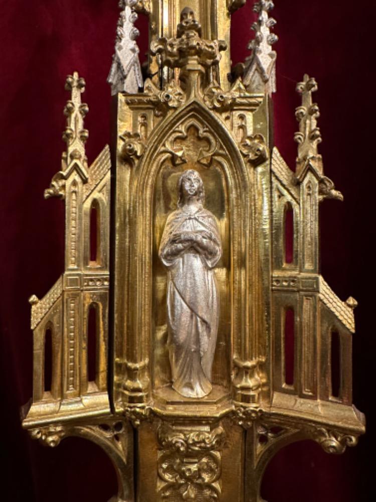 Pair Gothic - Style Exceptional Candle Holders 106 Cm High !