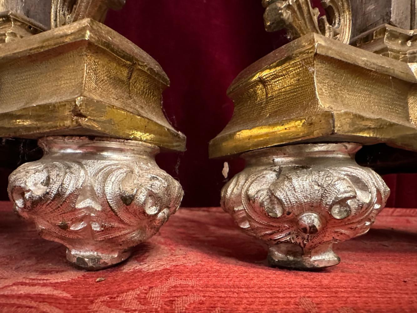 Pair Gothic - Style Exceptional Candle Holders 106 Cm High !