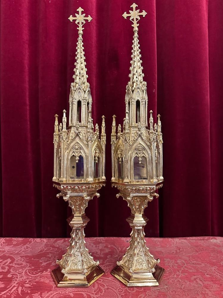 Pair Gothic - Style Exceptional Reliquaries