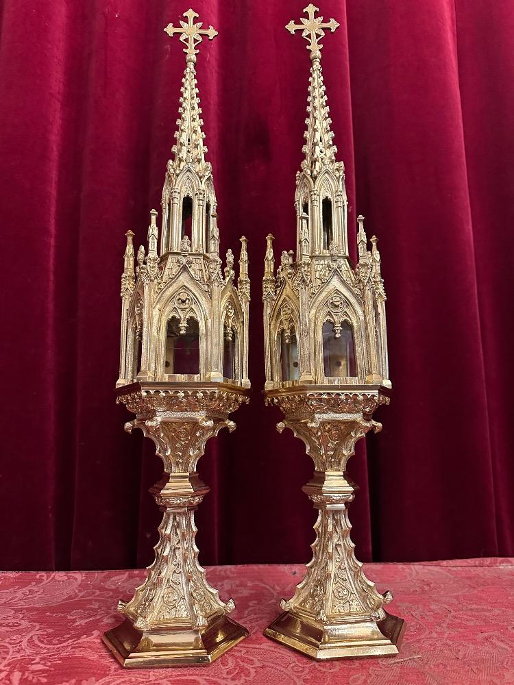 Pair Gothic - Style Exceptional Reliquaries