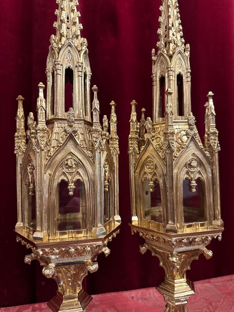 Pair Gothic - Style Exceptional Reliquaries