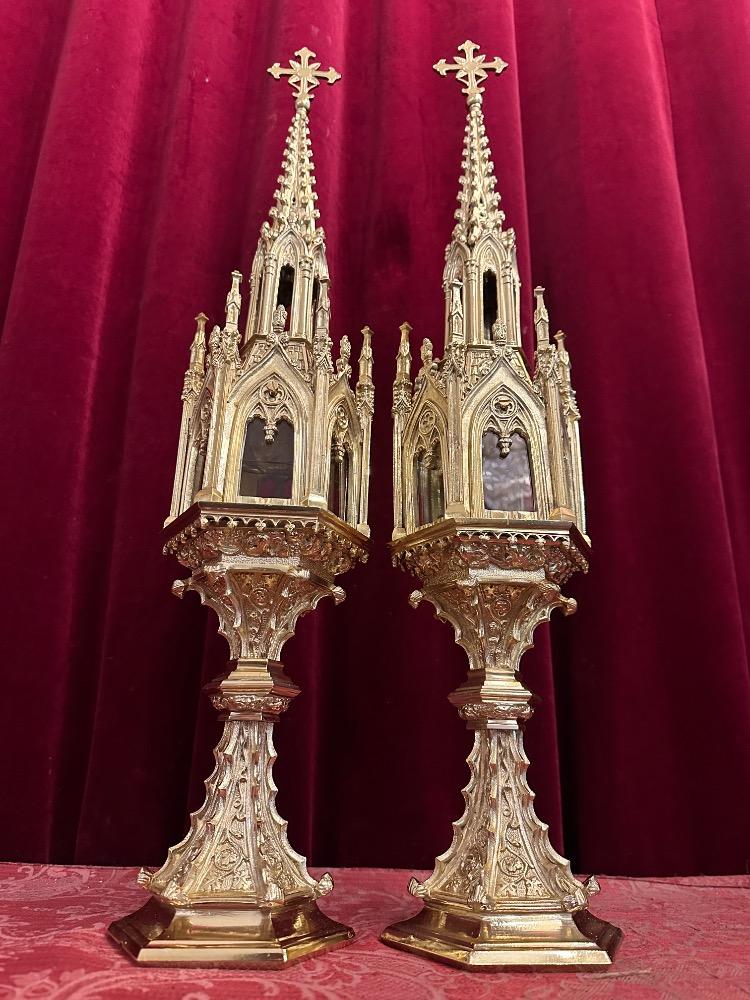 Pair Gothic - Style Exceptional Reliquaries